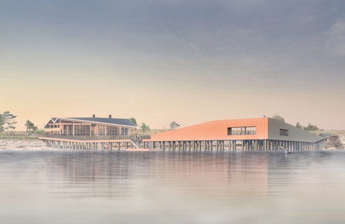 Pier ud i vandet